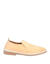 MOMA MOMA WOMAN LOAFERS APRICOT SIZE 8 LEATHER