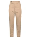 Peserico Woman Pants Camel Size 8 Cotton, Elastane In Beige