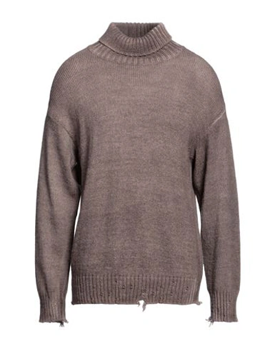 Bellwood Man Turtleneck Light Brown Size M Chlorofiber, Alpaca Wool, Wool, Viscose In Beige