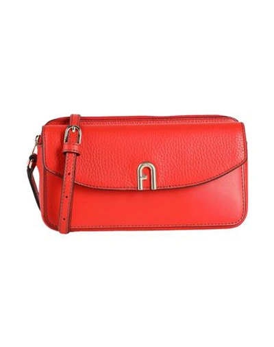 Furla Woman Cross-body Bag Coral Size - Leather In Red
