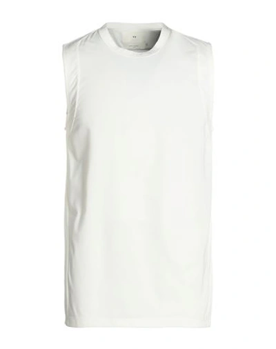 Y-3 Man Tank Top White Size M Cotton, Recycled Polyester