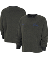 Nike Black Florida Gators Yoga Script Pullover Sweatshirt In Black