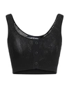 Andreädamo Andreādamo Woman Top Black Size L Viscose, Polyester, Polyamide, Elastane In Black