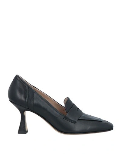 Pomme D'or Woman Loafers Black Size 5 Soft Leather
