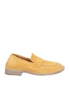 MOMA MOMA WOMAN LOAFERS OCHER SIZE 7.5 LEATHER
