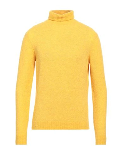 Heritage Man Turtleneck Yellow Size 44 Wool, Nylon In Yellow