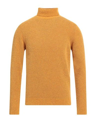 Heritage Man Turtleneck Ocher Size 46 Wool, Nylon In Yellow