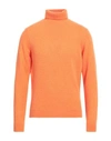 Heritage Man Turtleneck Orange Size 44 Wool, Nylon In Orange