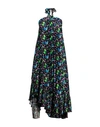 Msgm Woman Midi Dress Black Size 6 Polyester, Elastane