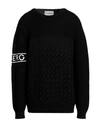 Iceberg Man Sweater Black Size Xl Virgin Wool, Acetate, Wool In Black