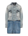 Just Cavalli Woman Denim Outerwear Blue Size 4 Cotton In Blue