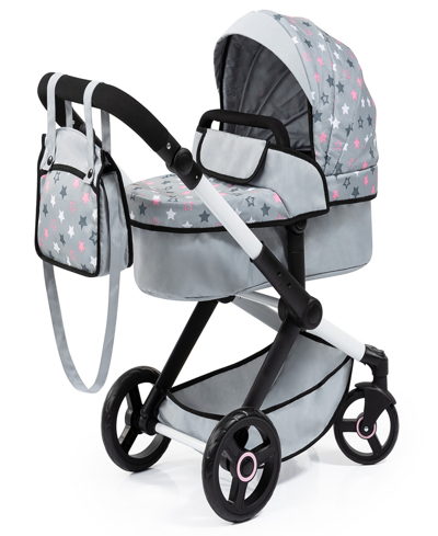 Bayer Design Kids' Dolls Grey, Pink, Stars Pram Xeo In Multi