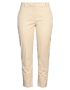 ANTONELLI ANTONELLI WOMAN PANTS SAND SIZE 14 COTTON, ELASTANE