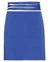 Dsquared2 Woman Mini Skirt Bright Blue Size 2 Acetate, Viscose