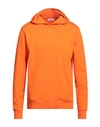 Sandro Man Sweatshirt Orange Size M Cotton