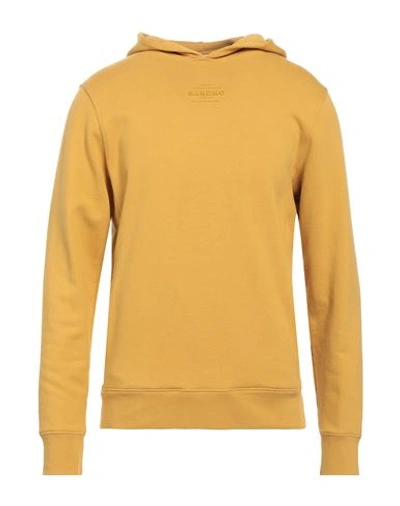 Sandro Man Sweatshirt Mustard Size L Cotton In Yellow