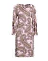 Camicettasnob Woman Midi Dress Pink Size 4 Viscose, Elastane In Pink
