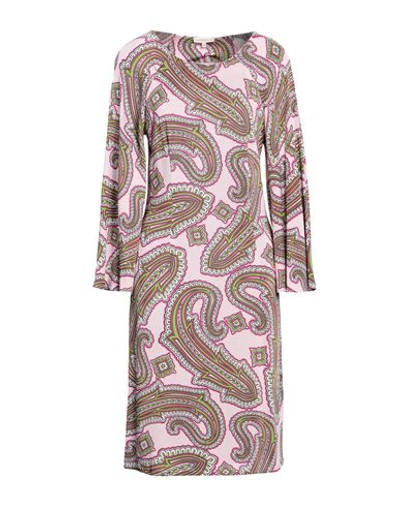 Camicettasnob Woman Midi Dress Pink Size 4 Viscose, Elastane