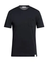 Daniele Fiesoli Man T-shirt Midnight Blue Size S Cotton