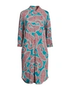 Camicettasnob Woman Midi Dress Deep Teal Size 8 Viscose, Elastane In Green