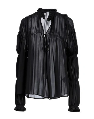 Dondup Woman Top Black Size 6 Viscose In Black