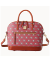 Dooney & Bourke Women's  St. Louis Cardinals Signature Domed Zip Satchel Purse In Red