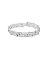 And Now This Silver-plated Or 18k Gold-plated Crystal Coil Bracelet In Silver