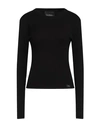 John Richmond Woman Sweater Black Size Xl Viscose, Polyester, Nylon