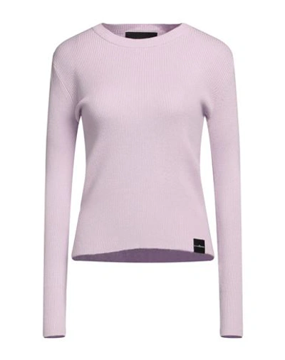 John Richmond Woman Sweater Lilac Size Xl Viscose, Polyester, Nylon In Purple