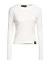 John Richmond Woman Sweater Off White Size Xl Viscose, Polyester, Nylon