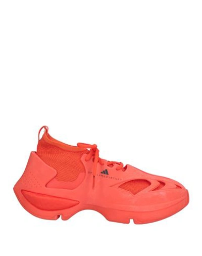 Adidas By Stella Mccartney Man Sneakers Orange Size 7.5 Textile Fibers, Rubber