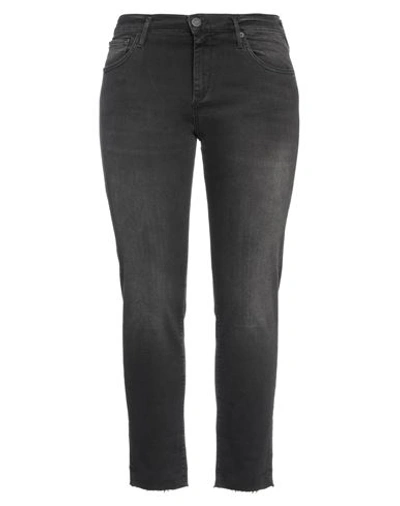 True Religion Woman Jeans Charcoal Size 28 Cotton, Elastane In Grey
