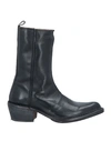 Moma Woman Ankle Boots Black Size 10 Leather