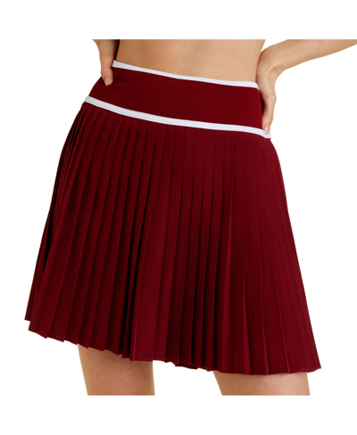 Alala Adult Women Tennis Skort In Garnet