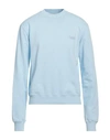 Gmbh Man Sweatshirt Sky Blue Size Xl Organic Cotton