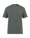 Farah Man T-shirt Lead Size M Organic Cotton In Grey