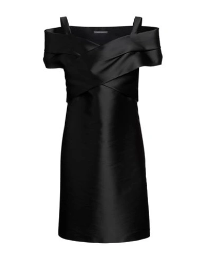 Alberta Ferretti Woman Midi Dress Black Size 12 Acetate, Cupro