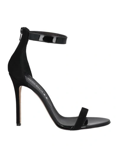 Marc Ellis Woman Sandals Black Size 10 Soft Leather In Black