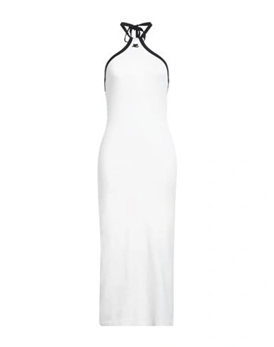 Courrèges Courreges Woman Midi Dress White Size M Cotton