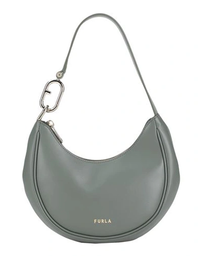 Furla Woman Handbag Sage Green Size - Calfskin