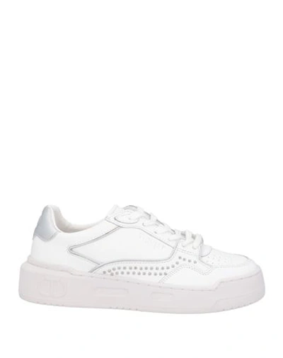 Twinset Woman Sneakers White Size 7 Soft Leather