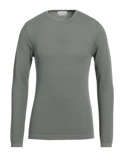 Daniele Fiesoli Man Sweater Sage Green Size S Cotton In Sage Green
