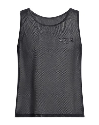 Moschino Man Tank Top Black Size M Polyamide, Elastane