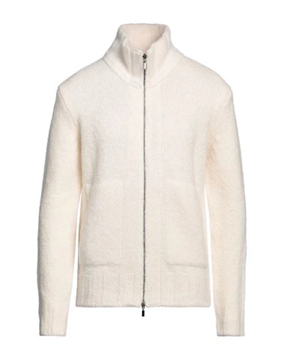 Filippo De Laurentiis Man Cardigan Ivory Size 42 Organic Wool, Alpaca Wool In White