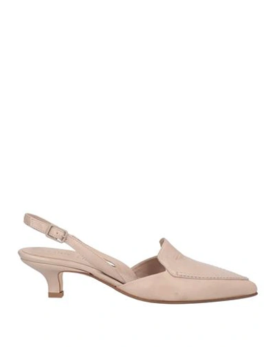 Pomme D'or Woman Pumps Dove Grey Size 8 Leather