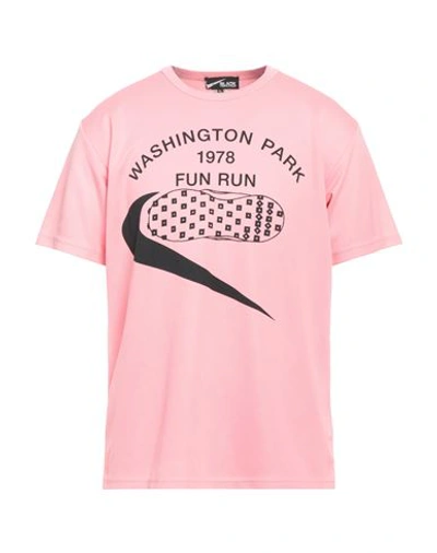 Nike Man T-shirt Salmon Pink Size Xl Polyester