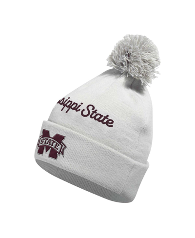 ADIDAS ORIGINALS MEN'S ADIDAS GRAY MISSISSIPPI STATE BULLDOGS CUFFED KNIT HAT WITH POM