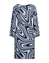 Camicettasnob Woman Midi Dress Sky Blue Size 10 Viscose, Elastane In Blue