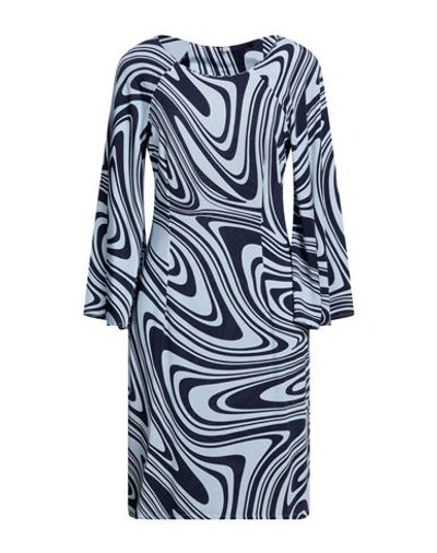 Camicettasnob Woman Midi Dress Sky Blue Size 10 Viscose, Elastane