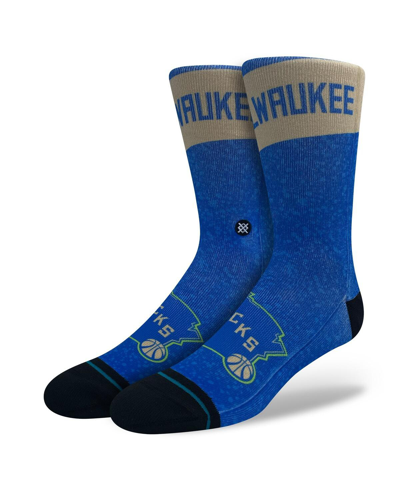 Stance Men's And Women's  Milwaukee Bucks 2023/24 City Edition Crew Socks In Blue